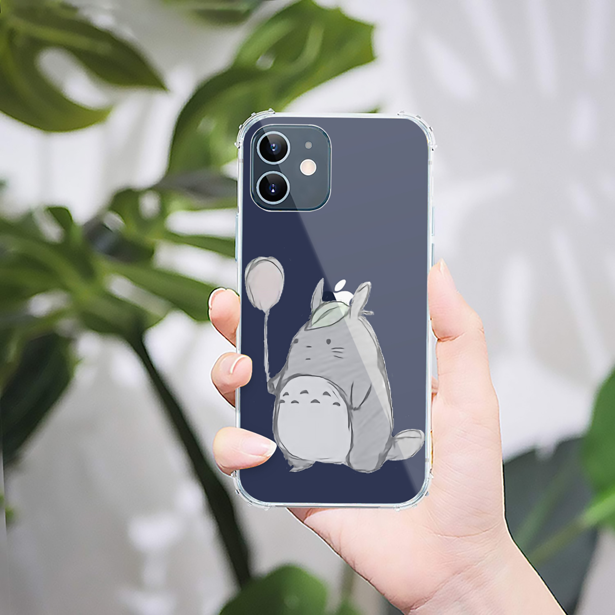 （画像用） となりのトトロ 草壁メイ 草壁サツキ My Neighbor Totoro Satsuki Kusakabe Mei Kusakabe 【iPhone 12シリーズ対応】透明スマホケース（クリアソフトケース）